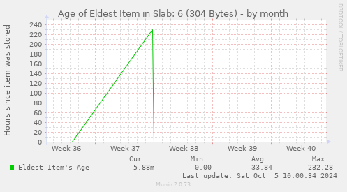 Age of Eldest Item in Slab: 6 (304 Bytes)